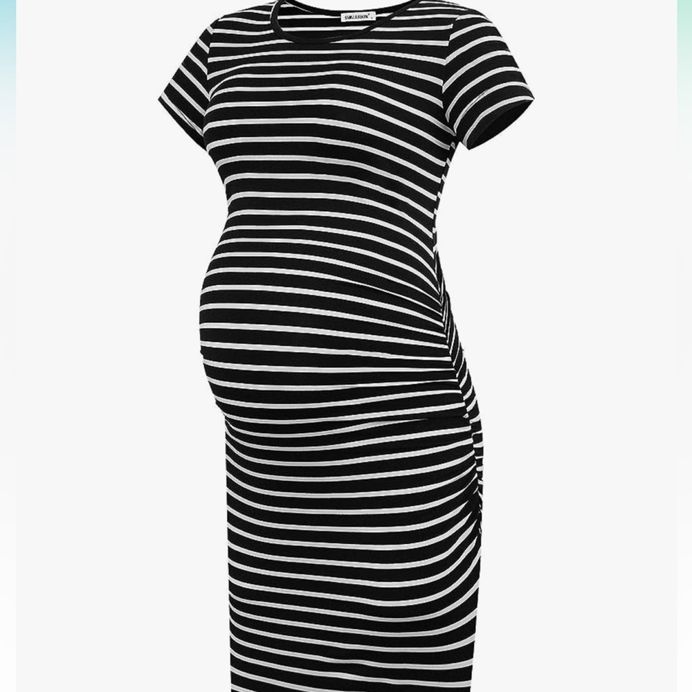 Smallshow women’s short sleeve maternal dress size large